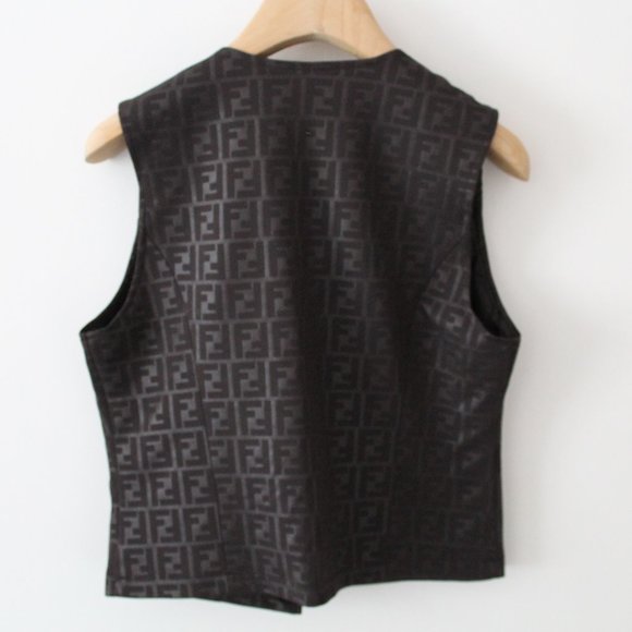 Fendi Vintage Zucca Monogram Vest Size Small - Picture 2 of 7